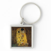 The Kiss by Gustav Klimt Keychains