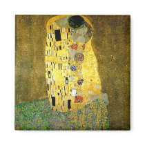 The Kiss by Gustav Klimt Magnets