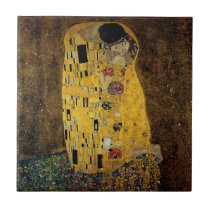 The Kiss by Gustav Klimt Tiles