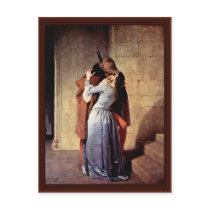 The Kiss By Hayez Francesco Post Cards