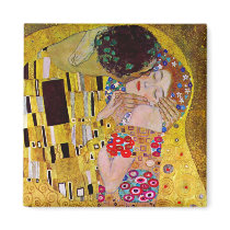 The Kiss (detail) by Gustav Klimt Refrigerator Magnets