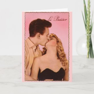 The Kiss Greeting Card card