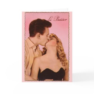 The Kiss Greeting Card card