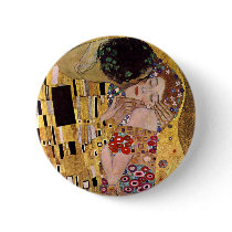 The Kiss, Gustav Klimt Pinback Buttons