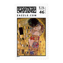 The Kiss, Gustav Klimt Stamp