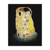 The Kiss Gustav Klimt Yellow Digital Painting Full Color Flyer