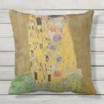 The Kiss (Lovers) by Gustav Klimt GalleryHD Outdoor Pillow