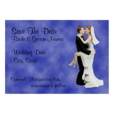 The Kiss, Save the Date Business Card Template by beverlytazangel