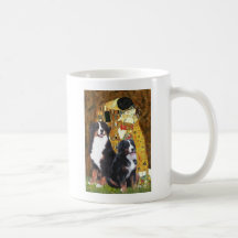 The Kiss - Two Bernese Mountain Dogs Coffee Mugs