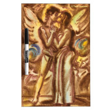 The Kiss watercolor painting Dry-Erase Whiteboard