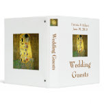 The Kiss Wedding Guest Book binders