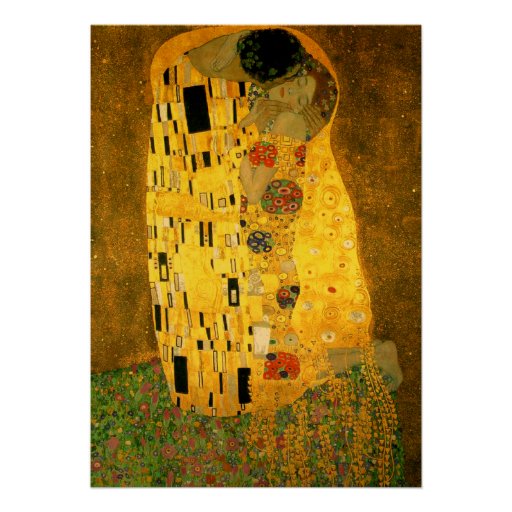 The Kiss Wedding Invitation by Gustav Klimt