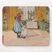 "The Kitchen" by Carl Larsson Art Print mousepads by cowboyannie "The Kitchen" by Carl Larsson Art Print mousepads