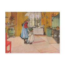 "The Kitchen" by Carl Larsson Art Print Post Cards