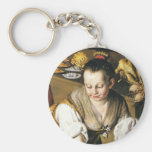 The Kitchen in detail by Vincenzo Campi Key Chains