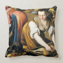 The Kitchen in detail by Vincenzo Campi Pillows