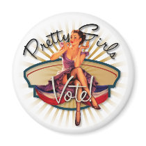 The Kitsch Bitsch : 1940's Pretty Girls Vote! magnets by kitschbitsch The Kitsch Bitsch : 1940's Pretty Girls Vote! magnets