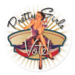 The Kitsch BItsch : 1940's Pretty Girls Vote! sticker