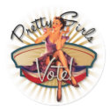 The Kitsch BItsch : 1940's Pretty Girls Vote! stickers by kitschbitsch The Kitsch BItsch : 1940's Pretty Girls Vote! stickers