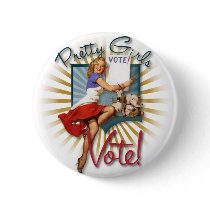 The Kitsch Bitsch : 1950's Pretty Girls Vote! buttons by kitschbitsch The Kitsch Bitsch : 1950's Pretty Girls Vote! buttons