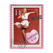 The Kitsch Bitsch : "Aming 4 U" Candy Heart Pin-Up postcards by kitschbitsch The Kitsch Bitsch : "Aming 4 U" Candy Heart Pin-Up postcards