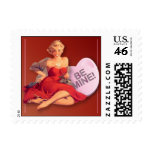 The Kitsch Bitsch : Candy Heart "Be Mine" Pin-Up postage