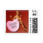 The Kitsch Bitsch : Candy Heart "Kiss Me" Pin-Up postage