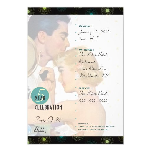 The Kitsch Bitsch : Celebration Personalized Invitation