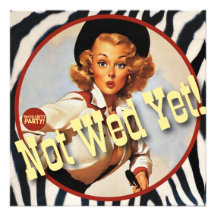 The Kitsch Bitsch : Cowgirl Not Wed Yet! Custom Invite