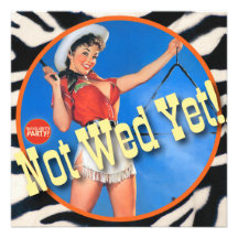 The Kitsch Bitsch : Cowgirl Not Wed Yet! Invites