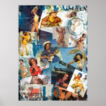 The Kitsch Bitsch : Destroyed Cowgirl Pin-Up No.2 Poster
