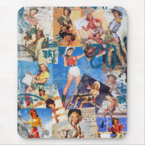 The Kitsch Bitsch : Destroyed Cowgirl Pin-Ups No.1 mousepads by kitschbitsch The Kitsch Bitsch : Destroyed Cowgirl Pin-Ups No.1 mousepads