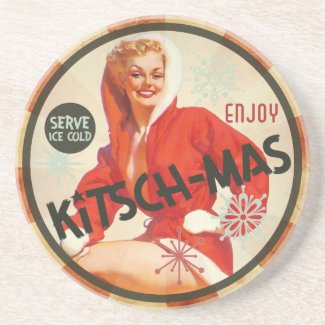 The Kitsch Bitsch : Enjoy Kitsch-mas coaster