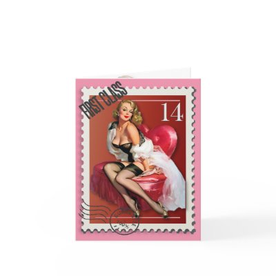 The Kitsch Bitsch : First Class Valentine Pin-Up Greeting Cards by 