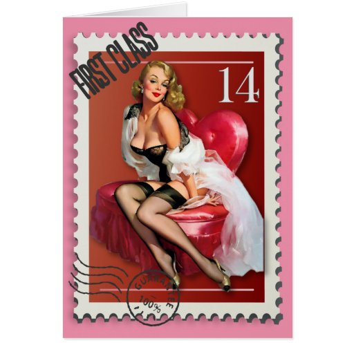 The Kitsch Bitsch : First Class Valentine Pin-Up Cards