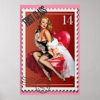 The Kitsch Bitsch : First Class Valentine print