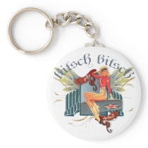 The Kitsch Bitsch : Fly Girl Tattoo Pin-Up Key Chain