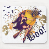 The Kitsch Bitsch : Grungy Kitsch Witsch Pin-Up mousepads by kitschbitsch The Kitsch Bitsch : Grungy Kitsch Witsch Pin-Up mousepads