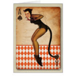 The Kitsch Bitsch : Halloween Kitty Pin-Up Card