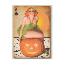 The Kitsch Bitsch : Halloween Pin-Up Card postcards by kitschbitsch The Kitsch Bitsch : Halloween Pin-Up Card postcards