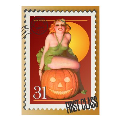 The Kitsch Bitsch : Jack O' Lantern Pin-Up Print by kitschbitsch