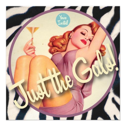 The Kitsch Bitsch : Just The Gals! Custom Invites