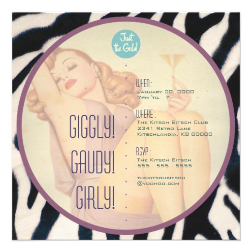 The Kitsch Bitsch : Just The Gals! Custom Invites