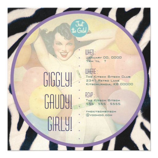 The Kitsch Bitsch : Just The Gals! Custom Announcement