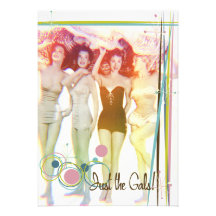 The Kitsch Bitsch : Just The Gals! Custom Invitations