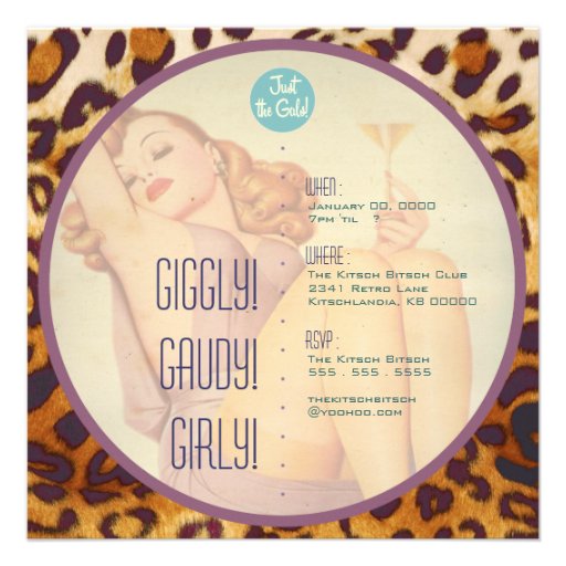 The Kitsch Bitsch : Just The Gals! Invites