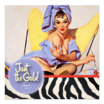 The Kitsch Bitsch : Just The Gals! Spa-tacular! Custom Invites