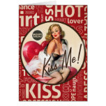 The Kitsch Bitsch : "Kiss Me" Valentine Pin-Up cards