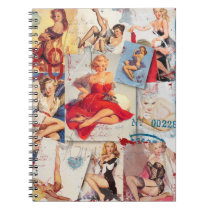 The Kitsch Bitsch : Love Pin-Up Collage 2 notebooks