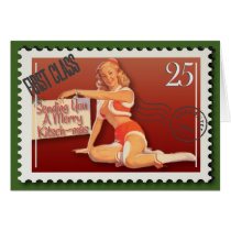 The Kitsch Bitsch : Merry Kitsch-mas Pin-Up Card